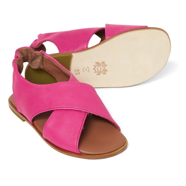 Cross Over Sandals  | Pink