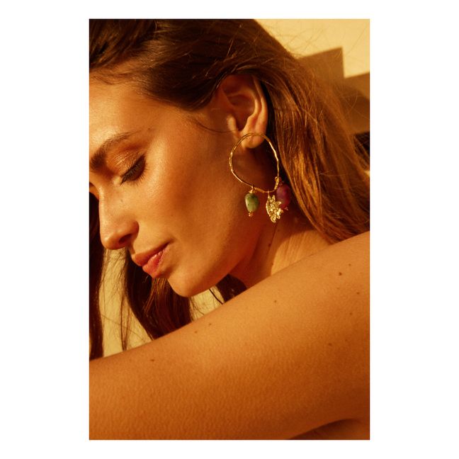 Exclusivité Elise Tsikis x Alma Deia - Boucle d'Oreille Laira | Multicolore