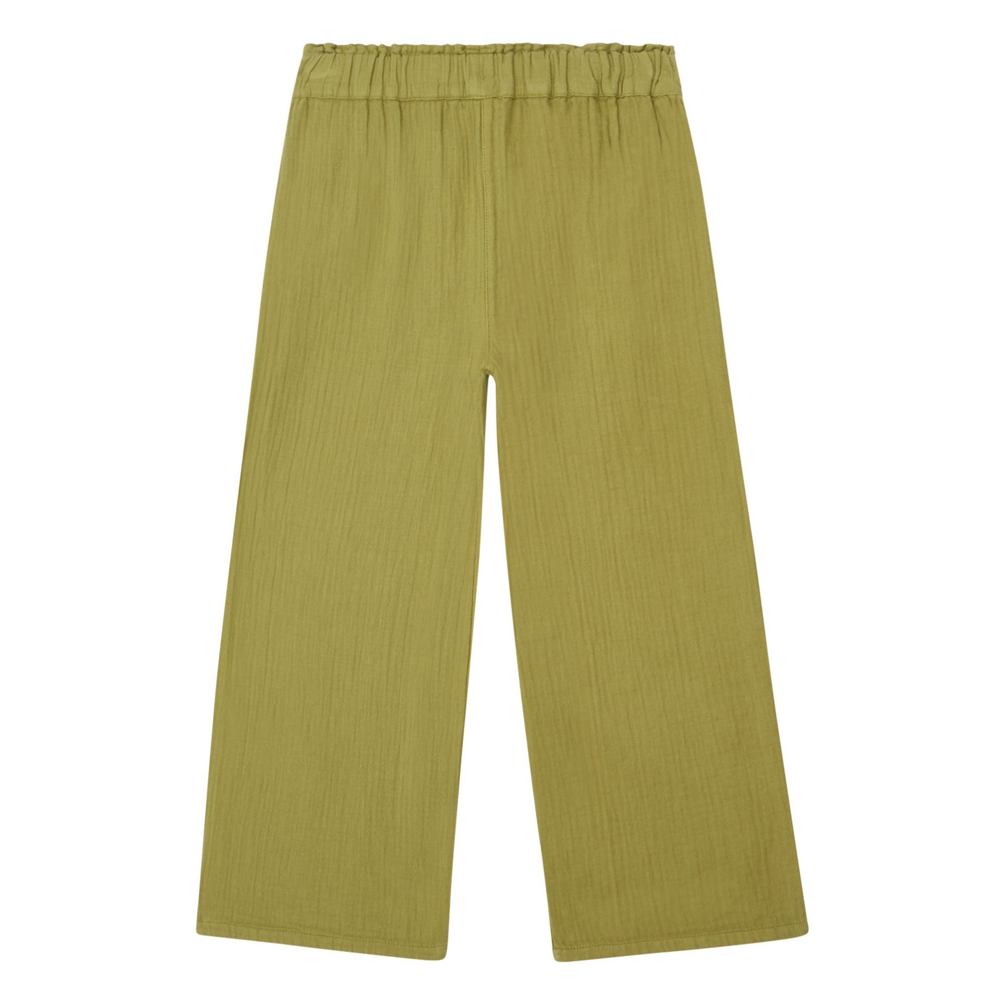 Marlot Paris - Tosca Cotton Gauze Pants - Verde oliva | Smallable