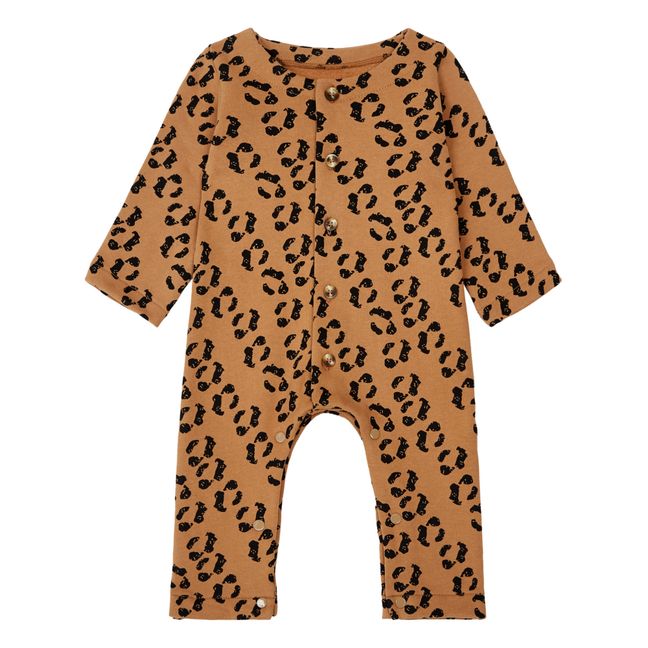 Meleze Leopard Print Pajamas | Brown