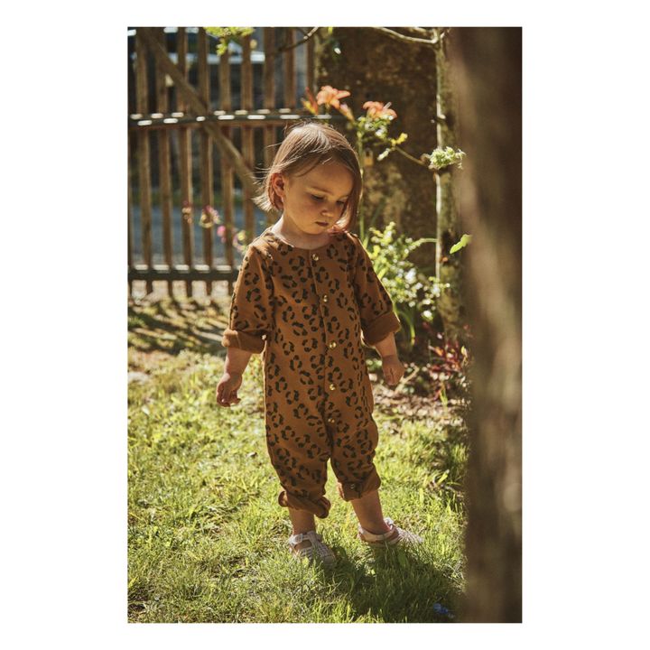 Pyjama Meleze mit Leopardenmuster | Braun- Produktbild Nr. 1
