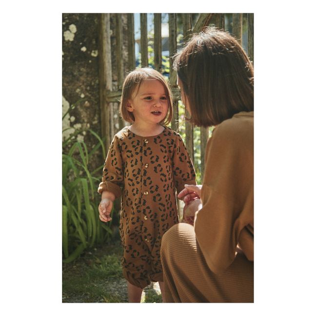 Pyjama Meleze mit Leopardenmuster | Braun