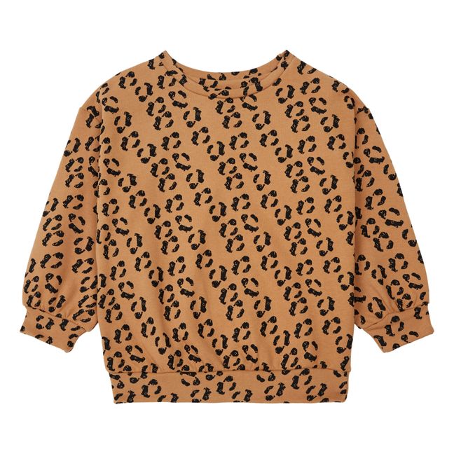 Sweat Jojoba Imprimé Léopard | Marron