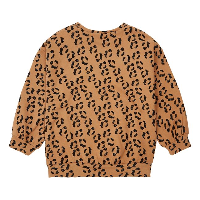 Sweatshirt Jojoba mit Leopardenmuster | Braun