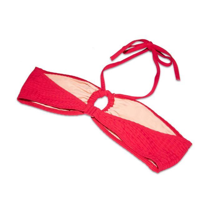 Top Bikini a fascia | Rosso