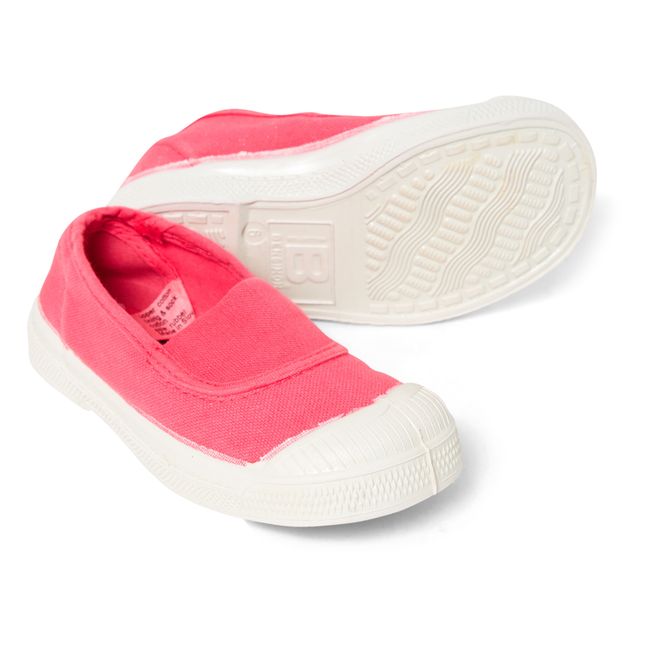 Vegan Elastic Sneakers | Pink