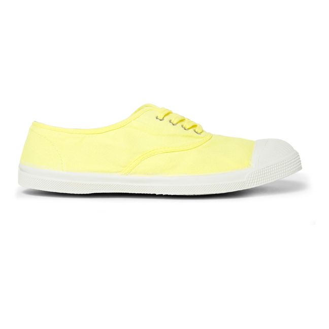 Vegan Lace-up Sneakers | Yellow