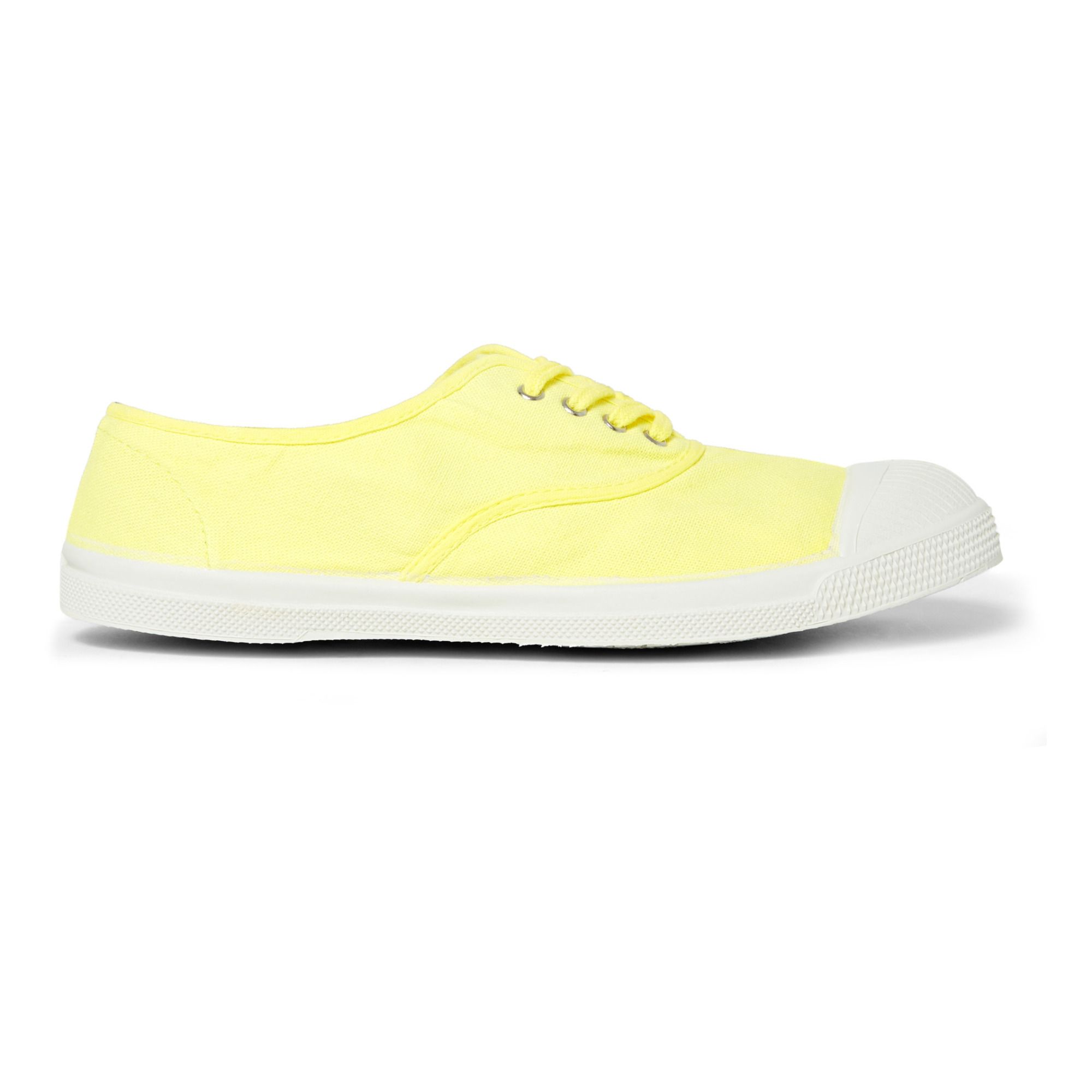 Bensimon Tennis Lacets Vegan Jaune Smallable