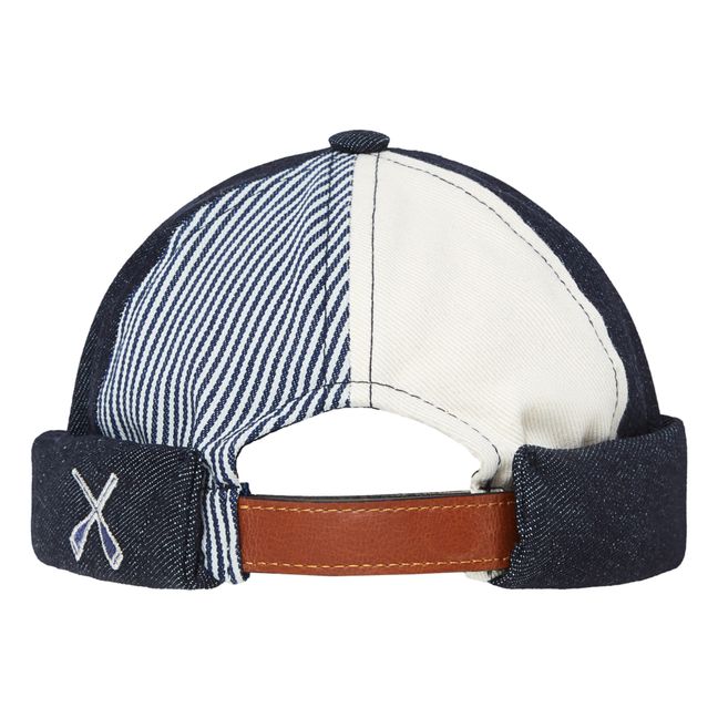 Miki Patchwork Docker Hat | Azul