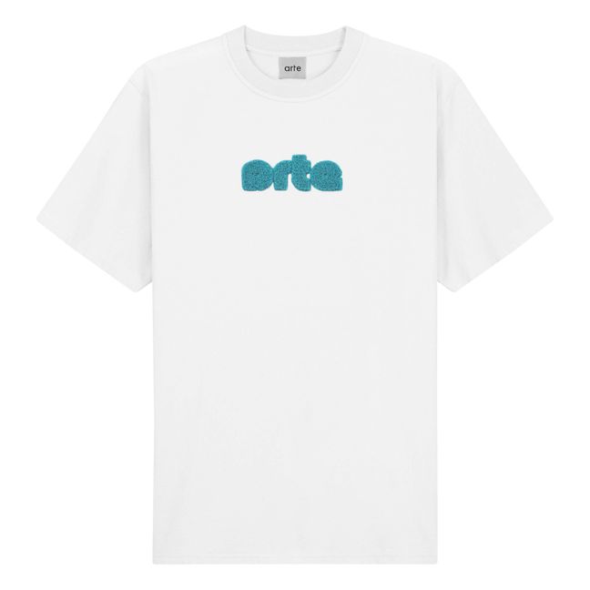 Taut Chenille Logo T-Shirt | Bianco