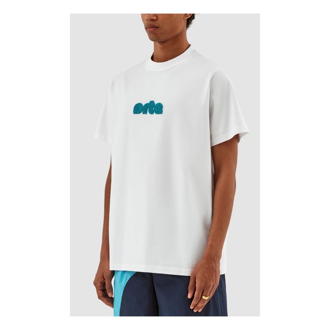 Taut Chenille Logo T-Shirt | Bianco