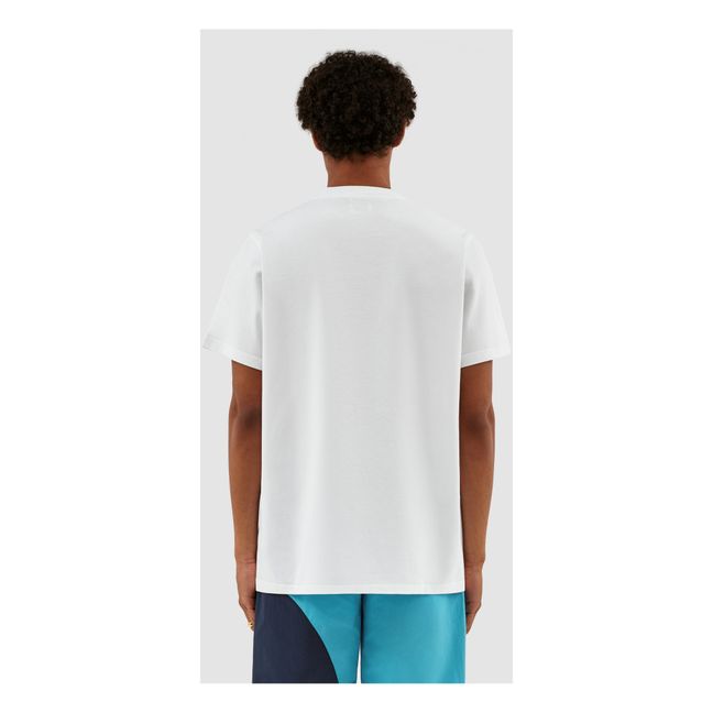 Taut Chenille Logo T-Shirt | Bianco