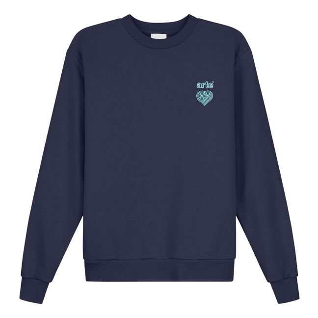 Conrad Heart Logo Sweater | Navy