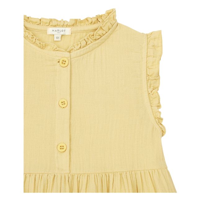 Wendy Cotton Gauze Nightdress | Amarillo palo