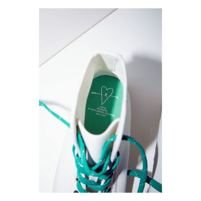 Zapatillas Zoom Novesta x Roseanna de algodón orgánico | Blanco