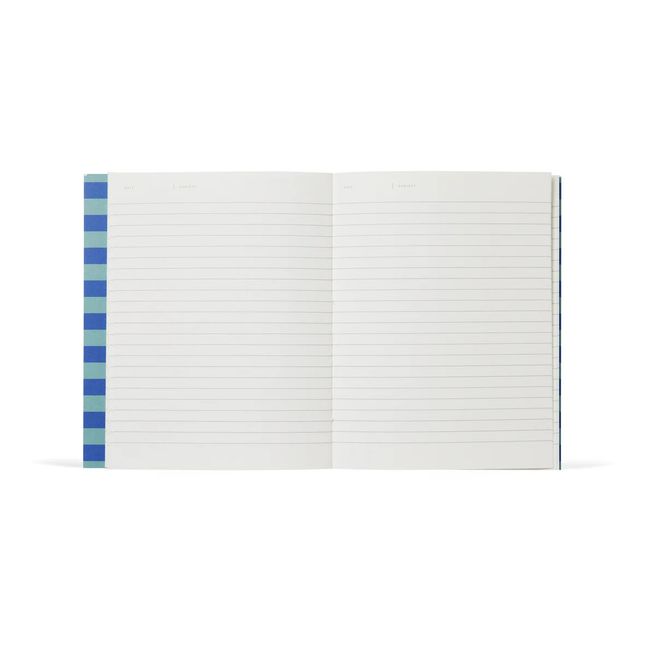 Quaderno a righe, modello: Uma | Blu