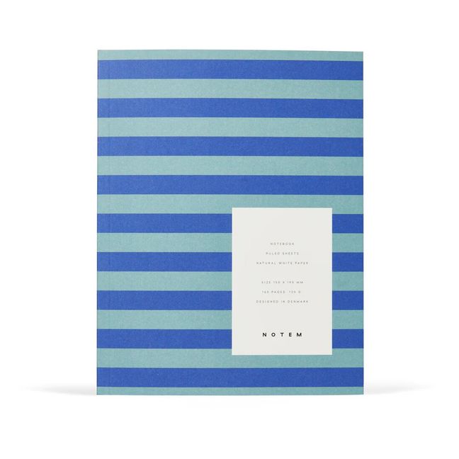 Quaderno a righe, modello: Uma | Blu