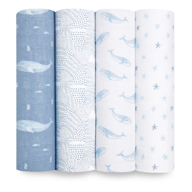 Maxi-langes Oceanic - Set de 4 | Bleu