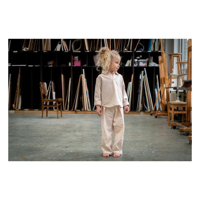 Willy Organic Cotton Blouse | Beige