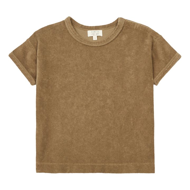 T-Shirt Frottee Bio-Baumwolle | Braun- Produktbild Nr. 0