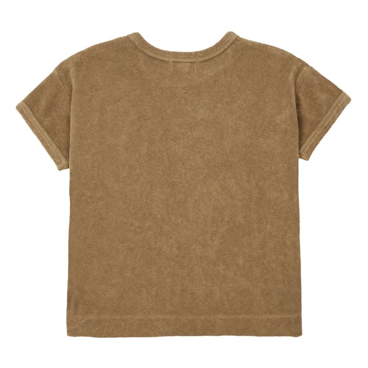 T-Shirt Frottee Bio-Baumwolle | Braun- Produktbild Nr. 3