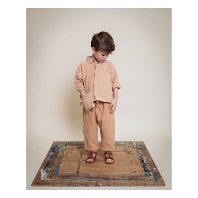 Chemise Gaspard Coton Bio | Korallenfarbe