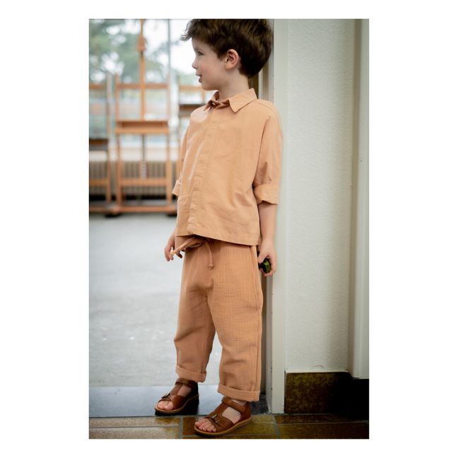 Chemise Gaspard Coton Bio | Saumon
