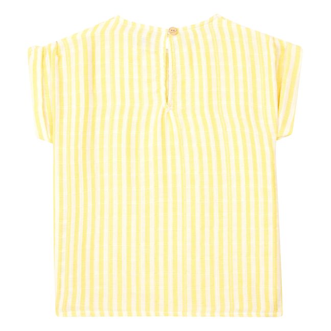 Camiseta de manga corta de algodón Praslin | Amarillo
