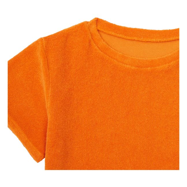 Orgeat Terry Cloth T-shirt | Orange