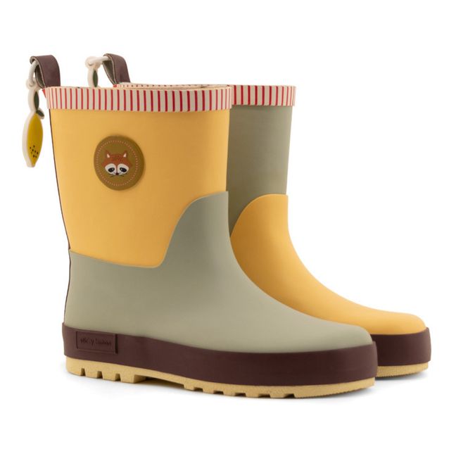 Racoon Rain Boots | Yellow