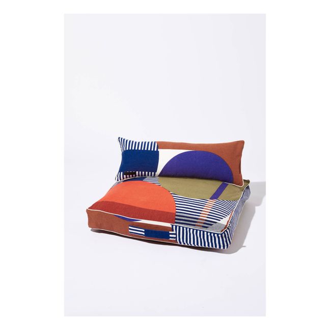 Coussin de sol Abstract | Russet