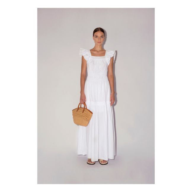 Aksu Cotton Poplin Maxi Dress | Bianco