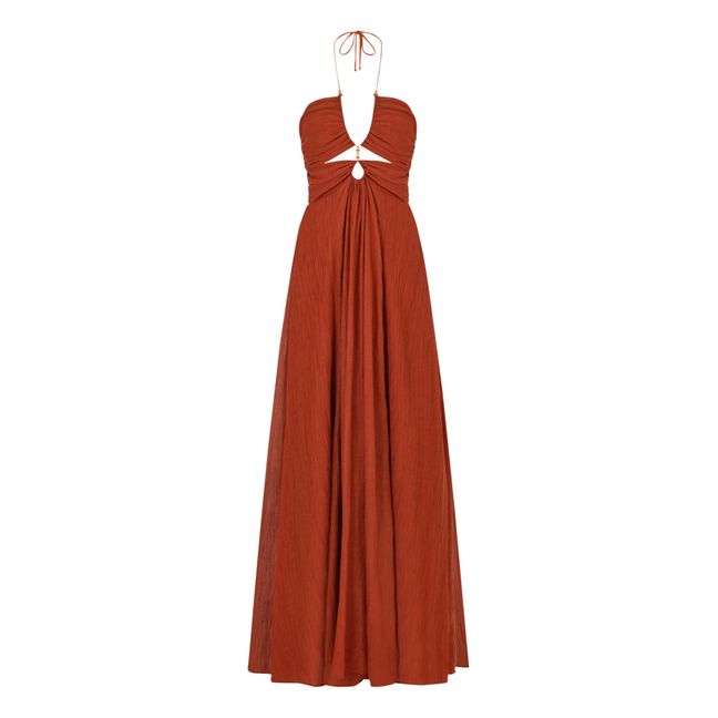 Robe Mayra Cupro | Terracotta