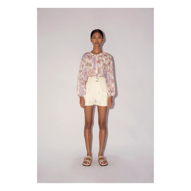 Mariana Cotton and Silk Blouse | Crudo
