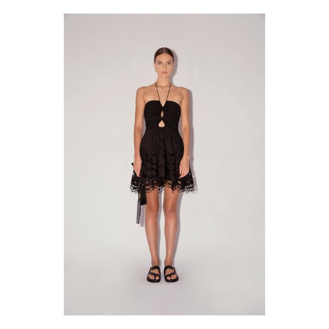 Robe Luna Popeline de Coton | Noir