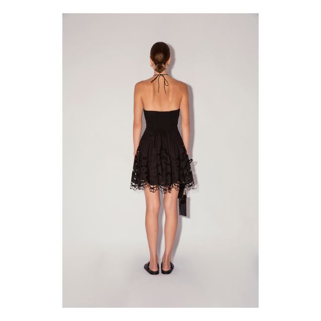 Luna Cotton Poplin Dress | Nero