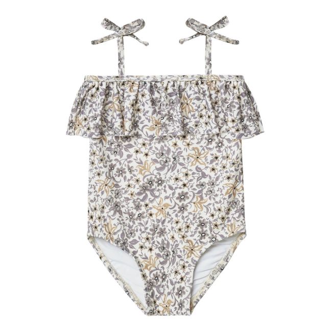 Maillot de Bain Floral | Gris clair