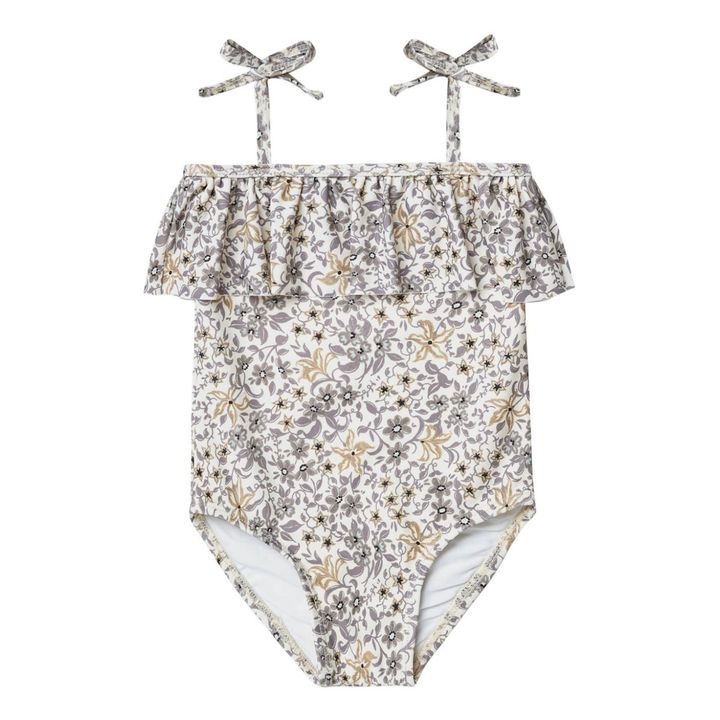 Floral Swimsuit | Light grey- Product image n°0