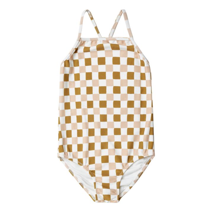 Checked Swimsuit | Ocker- Produktbild Nr. 0