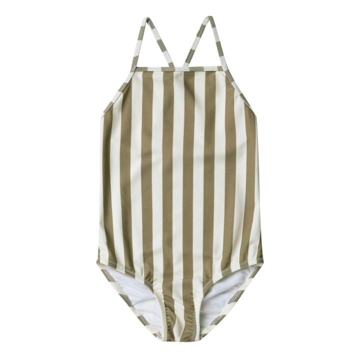 Maillot de Bain Rayé | Kaki foncé- Image produit n°0