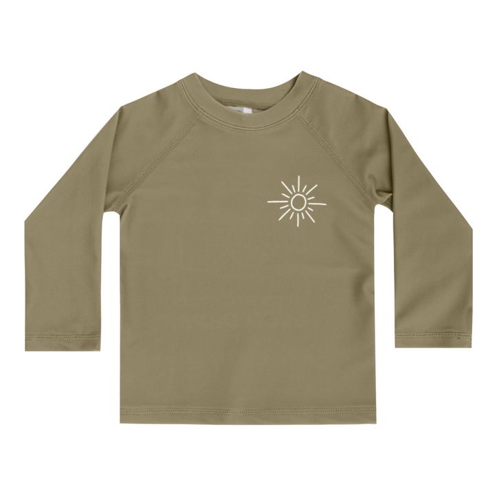 Unifarbenes Anti-UV T-Shirt | Dunkelkaki- Produktbild Nr. 0