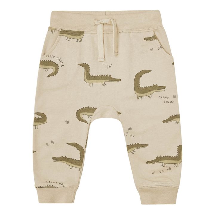 Jogger Eponge Crocodiles | Beige- Image produit n°0