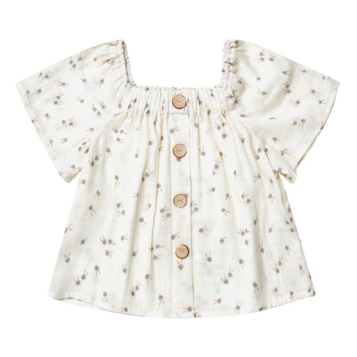 Leah Printed Blouse | Ecru- Immagine del prodotto n°0