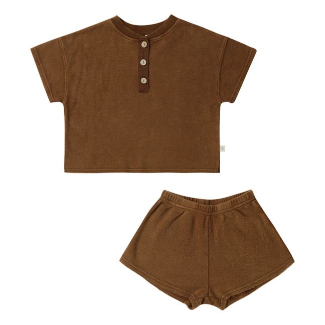 T-Shirt + Short Uni | Braun