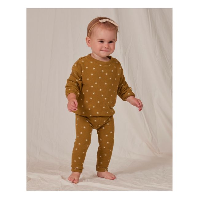 Legging Eponge Soleils | Ocre