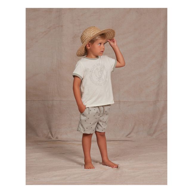 Short de Bain Palmier | Sauge