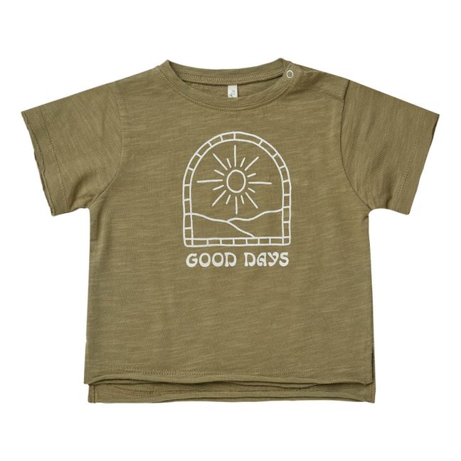 T-Shirt Good Days | Kaki foncé