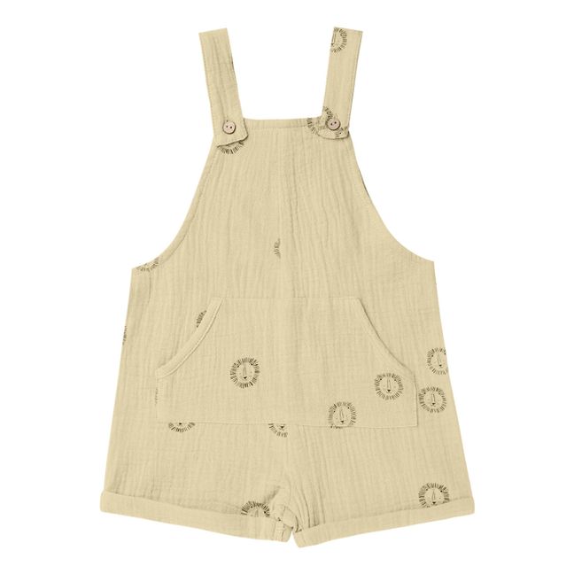 Salopette Billie Imprimé Lion | Pale yellow