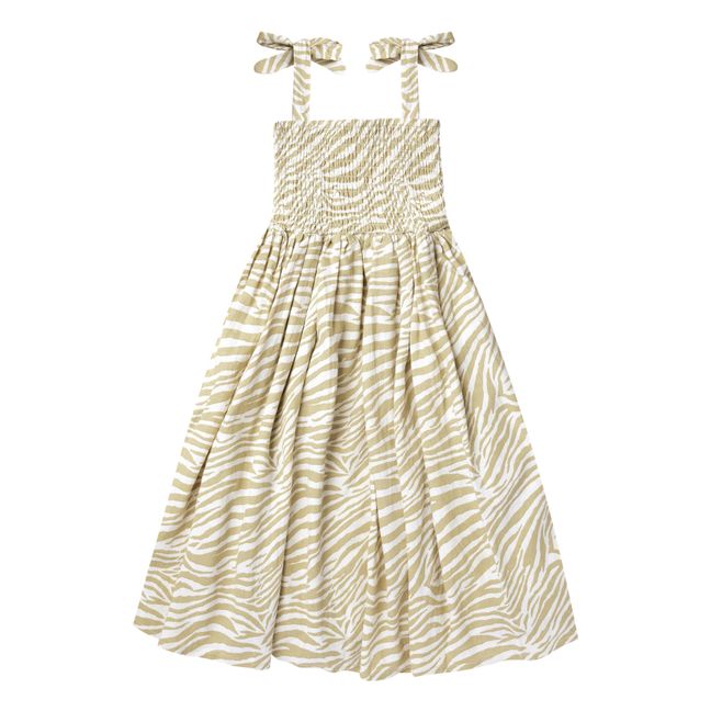 Robe Ivy Imprimé Zèbre | Jaune