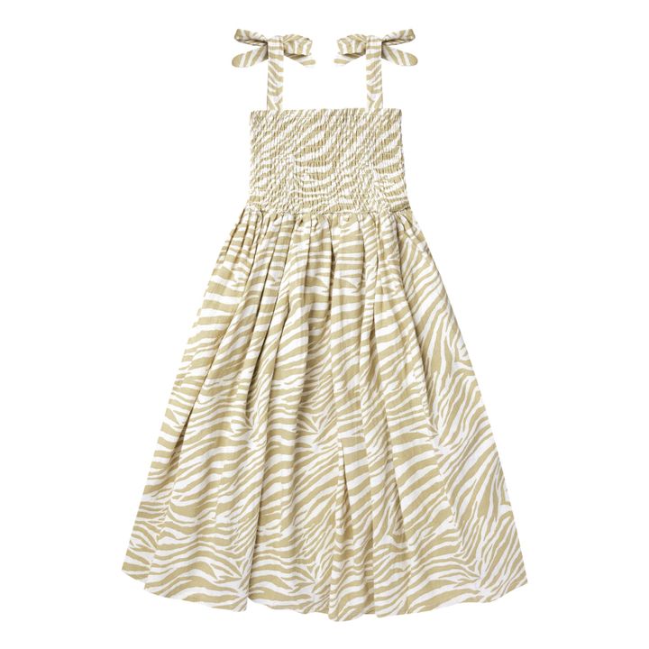 Ivy Zebra Print Dress | Amarillo- Imagen del producto n°0